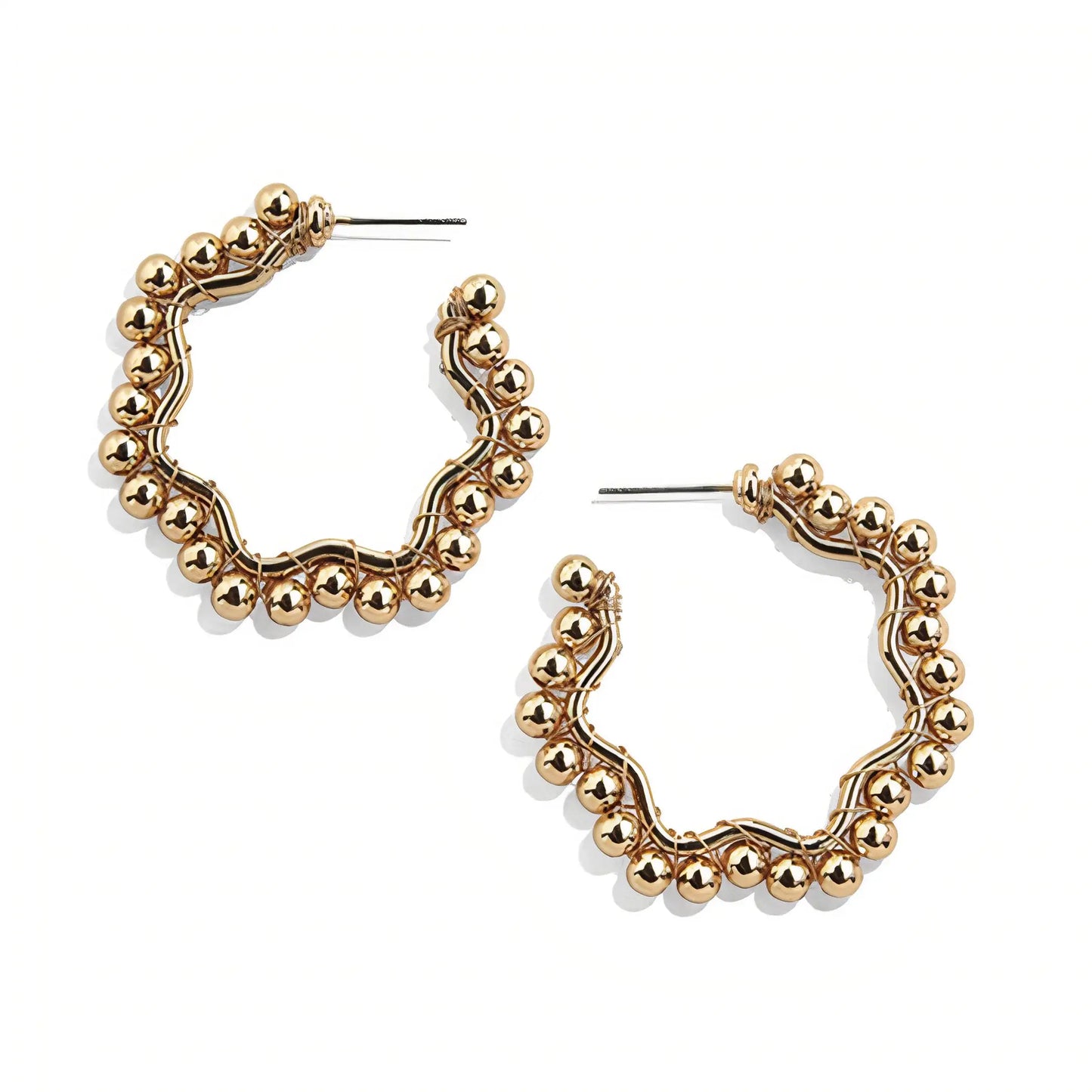 Golden Bubble Hoops