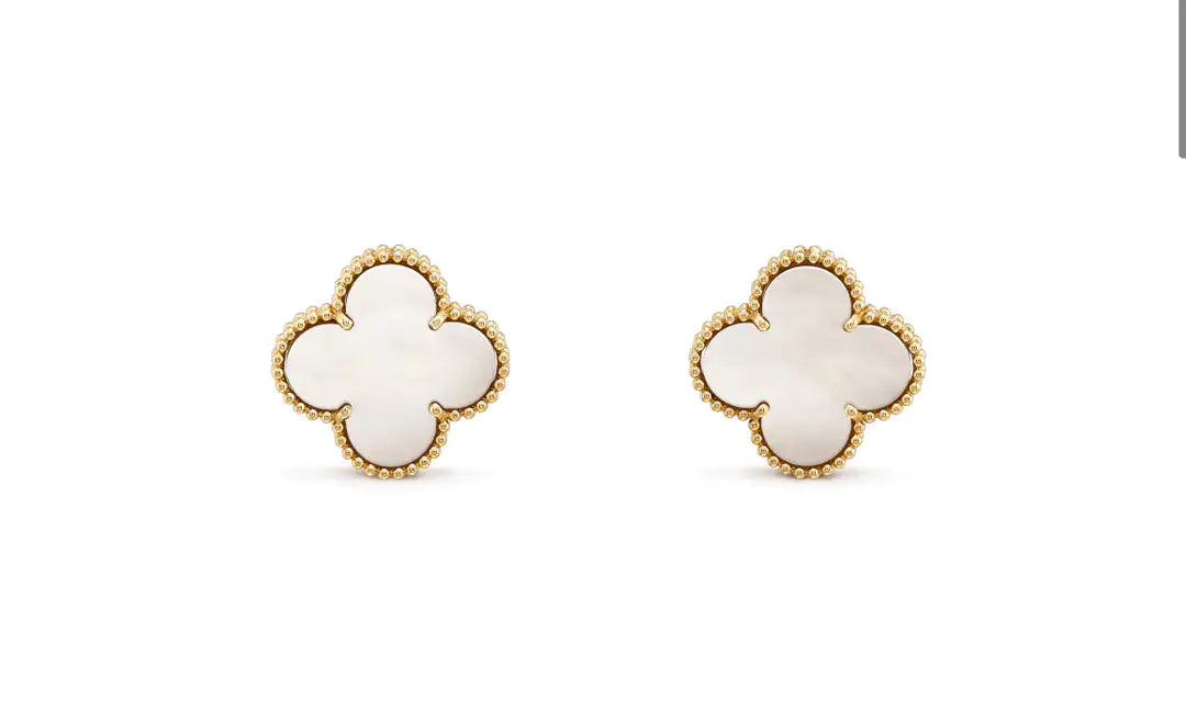 Elegant Clover Charm Earrings