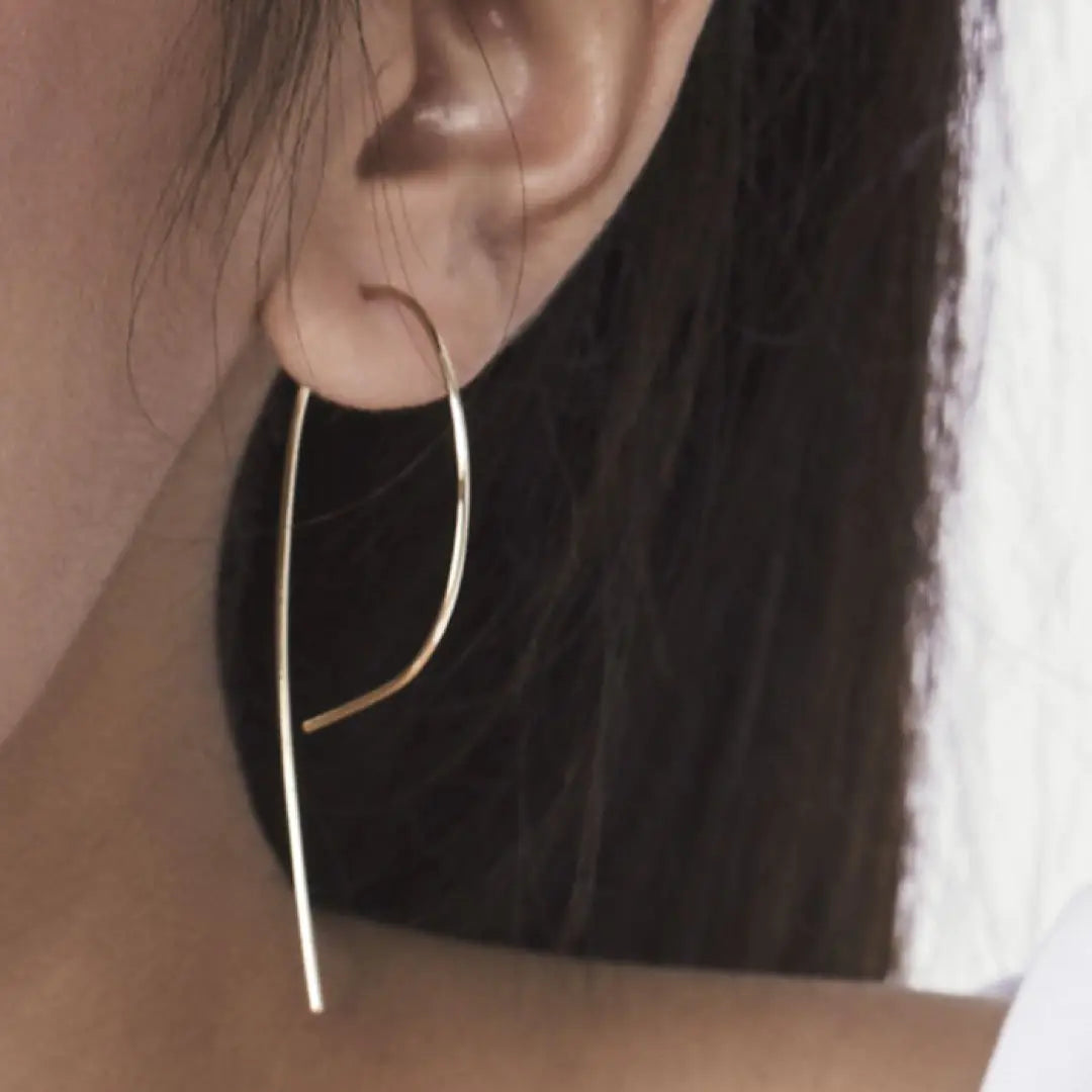 FeatherLite Gold Arc Earrings