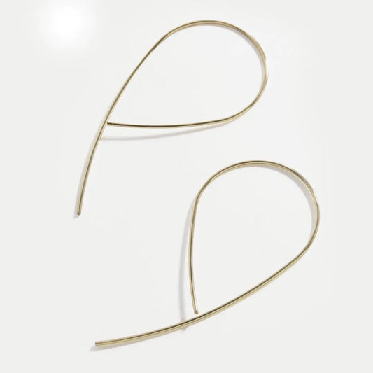 FeatherLite Gold Arc Earrings